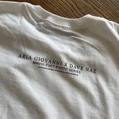 Extremely Rare Vintage New 2008 FUCT Dave Naz x Aria Giovanni T-Shirt White
