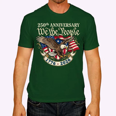 250 Anniversary USA 250th Eagle Flag Patriotic 4th of July T-Shirt