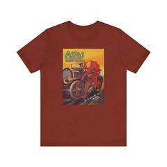 Vintage Ad Atlas Puncture Proof Inner Tubes Unisex Bella Canvas 3001 Tee