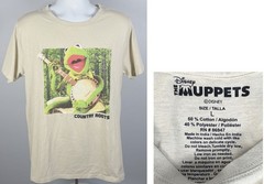 The Muppets Kermit the Frog Country Roots Banjo Logo T Shirt Mens Large