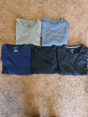Gildan APT.9 Premier Flex DSG Men’s Size S Crew Shirts Lot of 5