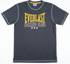 MEN’S TSHIRT: Everlast Boxing Club Athletic Training Performance Black Gym MED