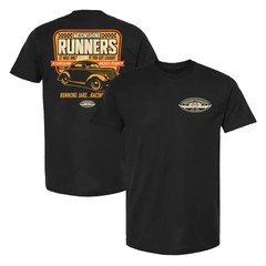 Moonshine Runners T-Shirt – NASCAR Checkered Flag Sports Black Graphic Tee – Vin