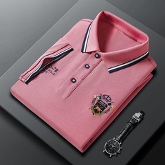 Nueva Camisa Polo Bordada De Manga Corta Para Hombre, Informal De Negocios