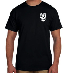 Misfits American Rock Band Men’s Double Design Black T-Shirts (Multiple Designs)