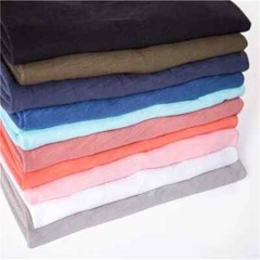 100% Cotton V-Neck Design Slim Fit Soild Color Short Sleeve T Shirt for Men