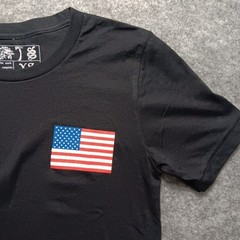One7six Shirt Mens XS Extra Small Black American Flag Stars Supdef FOG Military