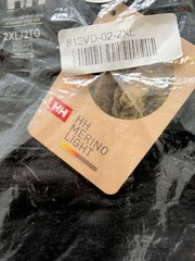 NEW Helly Hansen Merino Light Shirt XXL 100% Merino Wool Black Base Layer TShirt