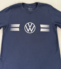 Volkswagen Drivegear T Shirt Graphic Tee Blue Short Sleeve Men Medium