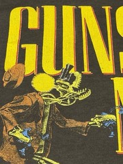 RARE Guns N Roses Banned Tour shirt “WAS HERE” small black vintage – GNR Rock