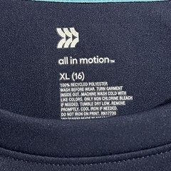All In Motion Long Sleeve Graphic Fishing Outdoor Sports T-Shirt Blue Youth XL