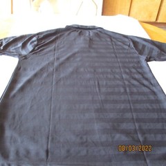 Red Rhino Men’s Shirt Elegant BLACK Polo Shirt LARGE Size NEW Machine WASH