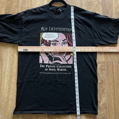 Roy Lichtenstein Bellagio Gallery Steve Martin Art Tee 2001 Pop Art Rare