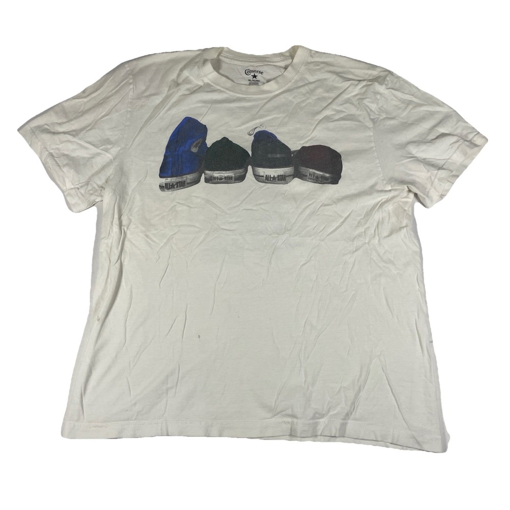Converse All Star T-Shirt Men’s ExtraLarge White Converse On Chest Soft Material