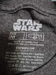 Official Star Wars Darth Vader Graphic Selfie T-Shirt Gray S New