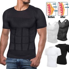 Men Slim Gynecomastia Compresson Tank Top Slimming Body Shaper Vest Undershirt