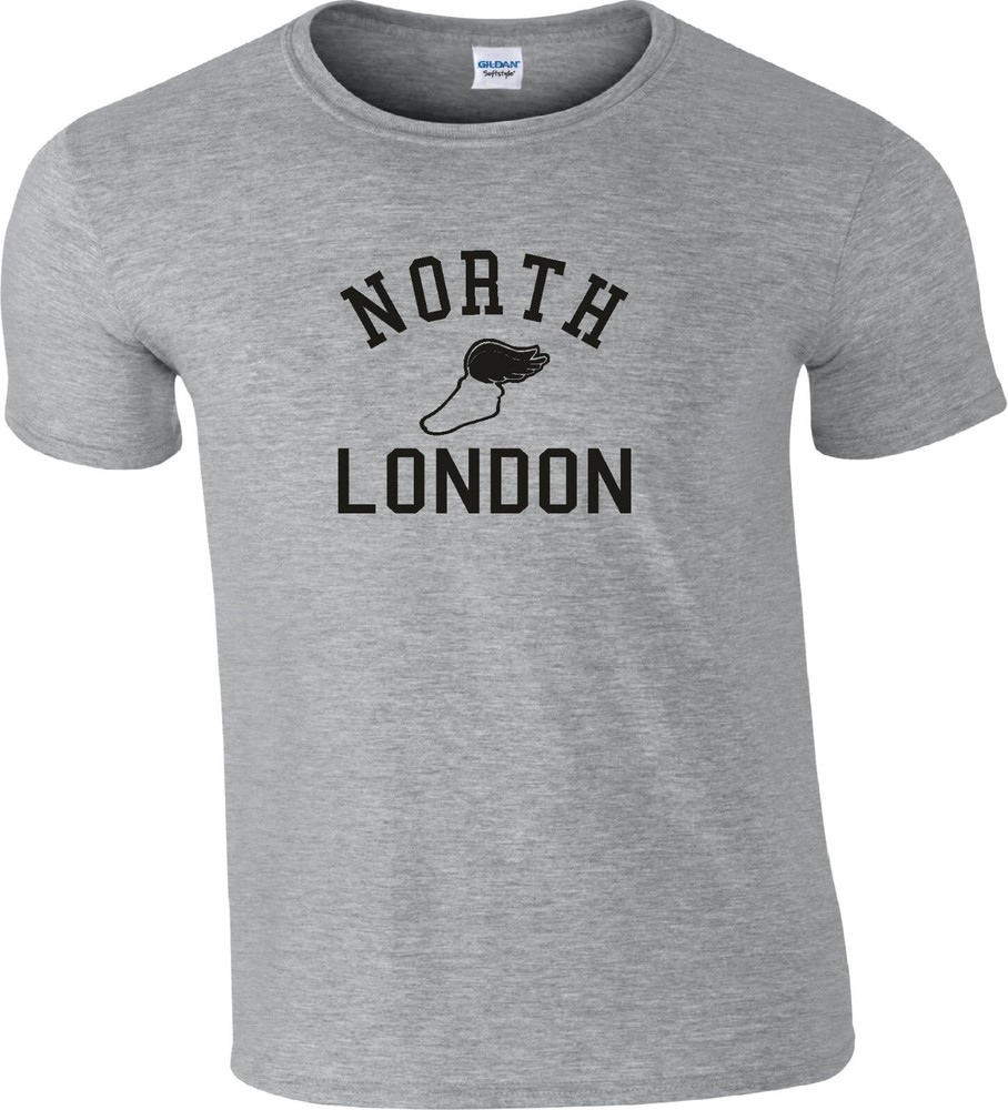 North London Retro Track T-Shirt – Running, College, Souvenir, Various Colours