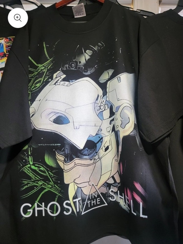 GHOST IN A SHELL A SHAKA HEAVYWEIGHT GARMET DYED T SHIRT “MODERN”
