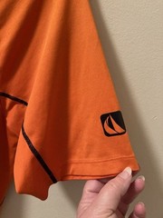 Ralph Lauren RLX Offshore Sailing Team T-Shirt Orange Graphics Sz Small