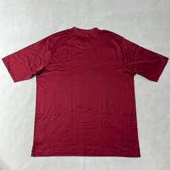 Vintage Burberry London T Shirt Men Burgundy Cotton Embroidered Logo