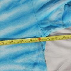 Spiral Tie Dye T-shirt Adult 2XL Aqua Blue Soft Cotton Unique Hippie 70’s New