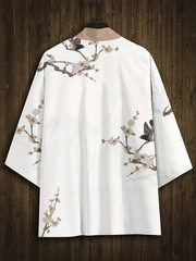 RANMARU KIMONO Men’s Summer Short-sleeved Printed Shirt Shirt Fashion