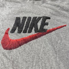 NIKE Gray and Red X-Large Men’s T-shirt