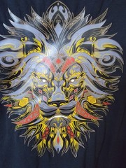 Eli By Just NOK FAUX LEATHER LION Black SHIRT, Would Fot Best A Size Mens Medium