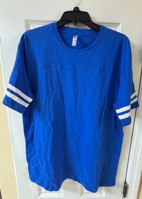 2 PC – Royal Apparel Sport Blue/red T-Shirt Men’s XL Athletic Sleeve Tee Casual