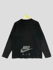Vintage Y2K Nike Swoosh Half Button Long Sleeve T-Shirt Nike Air Tee Size L
