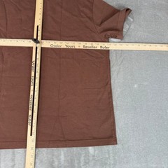 American Giant Everest Tee Mens Medium Tiramisu Brown Heavy Thick $80 USA NWOT