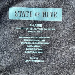 State Of Mine Explore Nevada Short Sleeve Blue Cycling T-Shirt XL