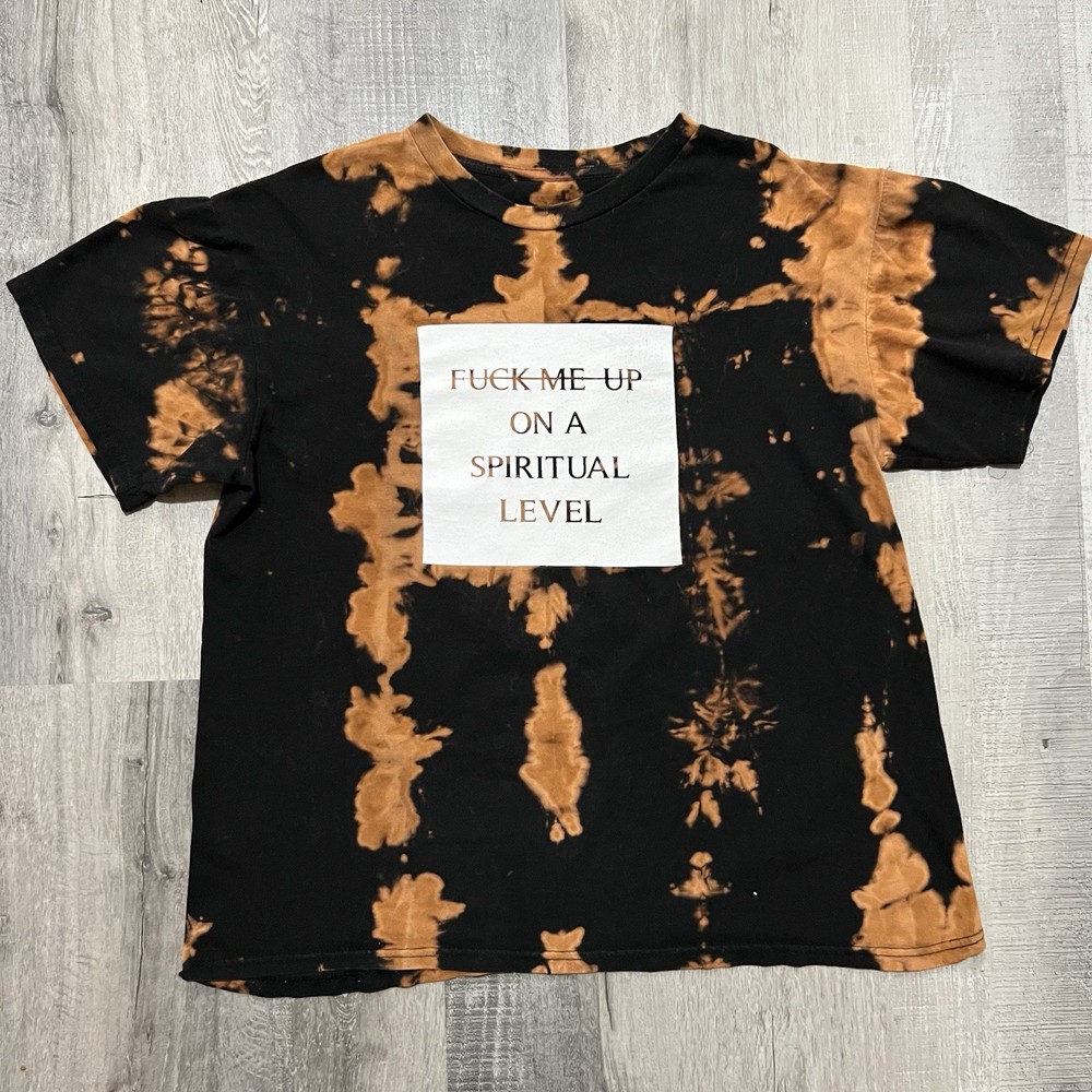 Alison Wonderland FMUOASL Bleach Dyed EDM Concert Merch T Shirt Size M