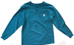 Carhartt K128 Mens Large Long Sleeve Forest Green Shirt Chest 48 in READ