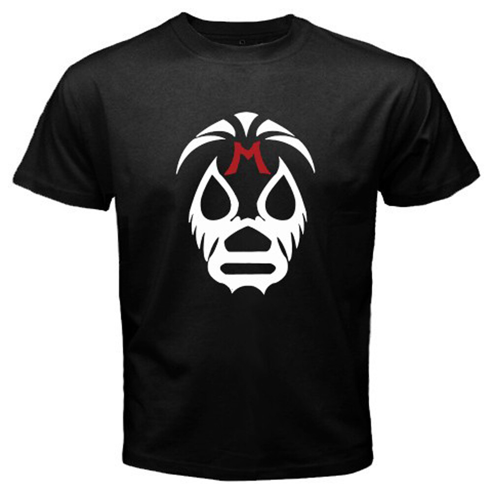 Wrestler Mil Máscaras Men’s Black T-Shirt Size S-5XL