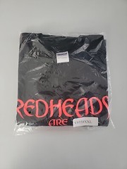 Gildan 2XL T-shirt “Red Heads Are Hot” /Black w/ Red Lettering/NEW/ SEALED