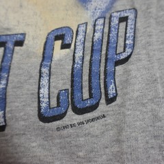 Vintage Big Dogs Tiger Woofs Nothin But Cup Golf T Shirt Mens M Gray 1997 USA