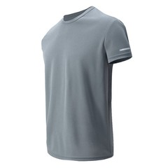 Men’s Solid Color Round Neck Short Sleeve Top 2/4/6 Piece Printed Cuffs Sports