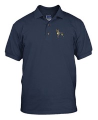 POLICE LOGO Embroidery Embroidered Unisex Adult Golf Polo Shirt