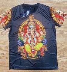 Lord Ganesh Shri Ganesha Hindu Chakra Men Women Unisex T-shirt S/M polyester