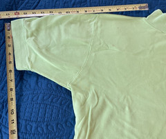VINTAGE 90’S LIME GREEN SHIRT, HIGH NECK, SAN FRANCSICO CITY STREETS L