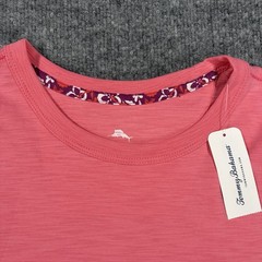 Tommy Bahama Pocket T Shirt Mens XL Pink Embroidered Logo Resort Beach