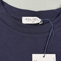 MIDA Undici Premium Cotton T-Shirt Men’s M Navy Blue Made in Italy NWT