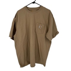 Carhartt K87 Workwear Pocket T-Shirt Mens XL Brown Original Fit Short Sleeve Tee