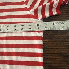NWOT Murano Liquid Luxury Men’s Size L Red/White Stripe Shirt With Pocket L815