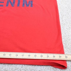 Tommy Hilfiger Denim Men’s Graphic T-Shirt XL Red Logo Tee (see photo for flaw)