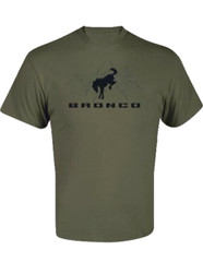 CHECKERED FLAG SPORTS FORD BRONCO MOUNTAINS LOGO SHORT SLEEVE TEE SHIRT I0106