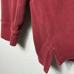 Men’s Long Sleeve Thermal Henley Size XL Cotton Heavyweight Knit RedHead Outdoor