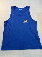 Chubbies Mens Tank Top Size XXL Blue The Weekend Has Arrived Palm Trees