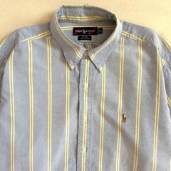 Ralph Lauren BLAKE Striped Oversized BD Shirt Short Sleeve Japan